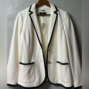 Talbots Petites Aberdeen Blazer | Color: Cream | Size 10P